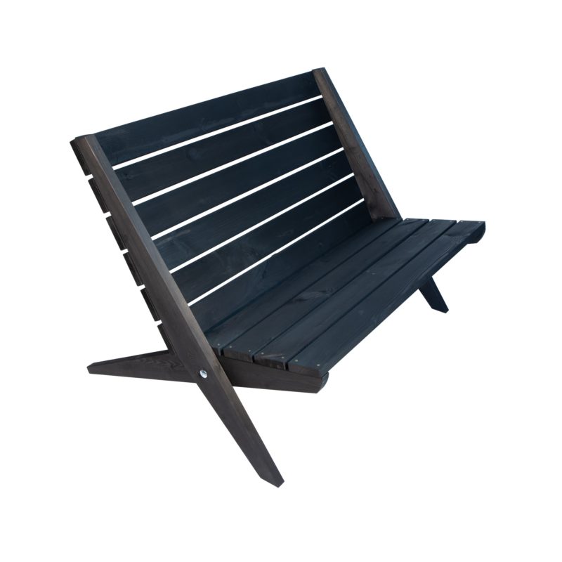 EcoFurn Tupla-Granny 2.0, mänty musta öljytty