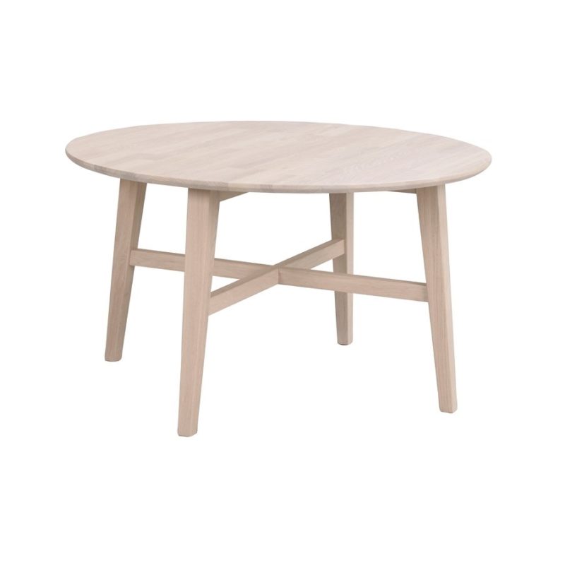 Filippa sohvapöytä ø 90 cm, valkopesty tammi