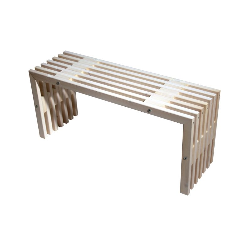 EcoFurn D-penkki 100, mänty valkoinen öljytty
