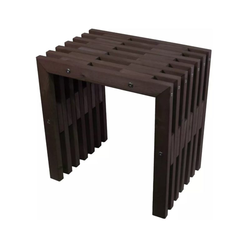 EcoFurn D-penkki 45, mänty musta öljytty