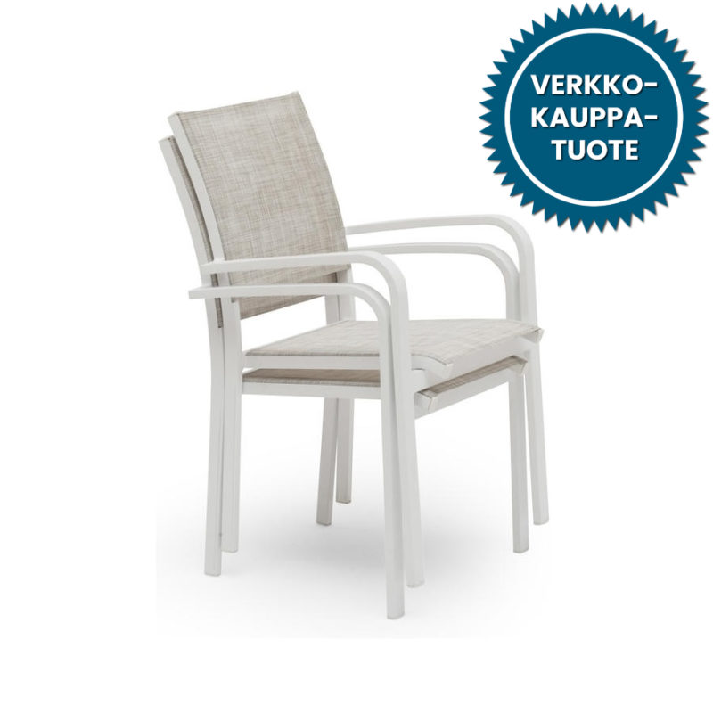 Hånger pinottava tuoli, valkoinen/beige
