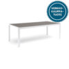 Hånger pöytä 210x90 cm, valkoinen/harmaa