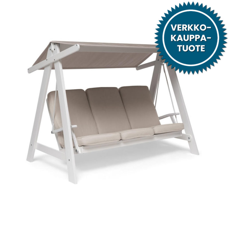 Aspö keinu, beige/valkoinen