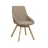 Alison tuoli beige nahka/tammi