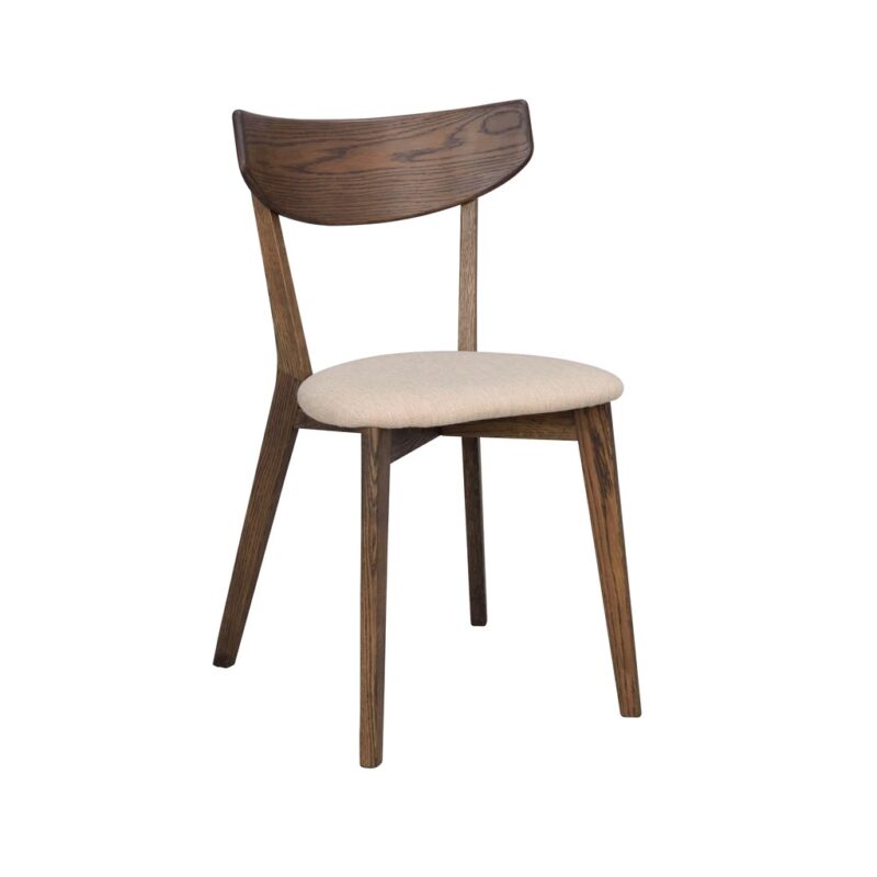 Ami tuoli, ruskea tammi/beige kangas