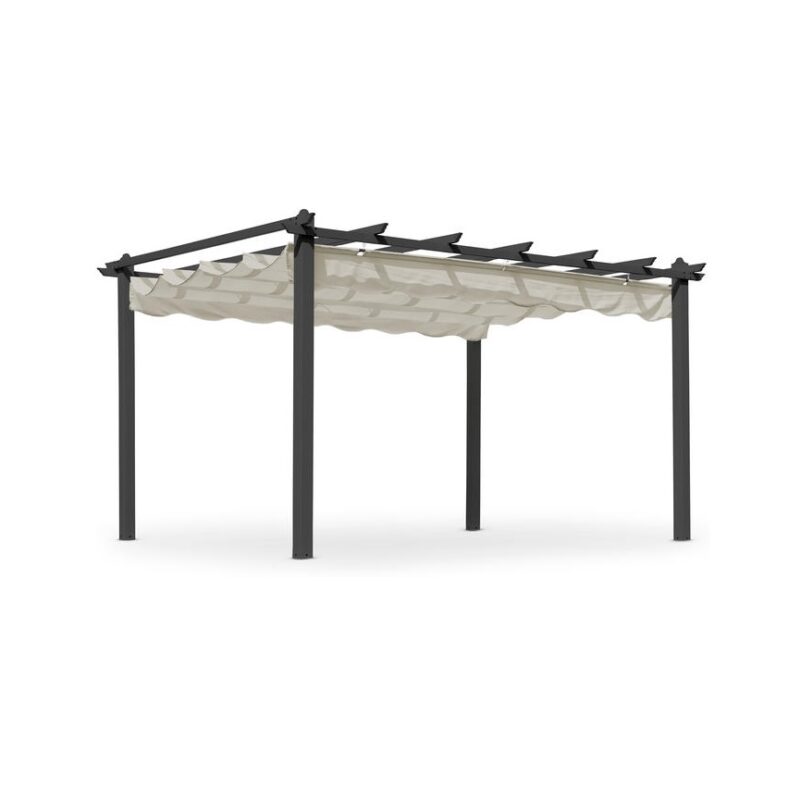 Skanör paviljonki, musta/hiekka