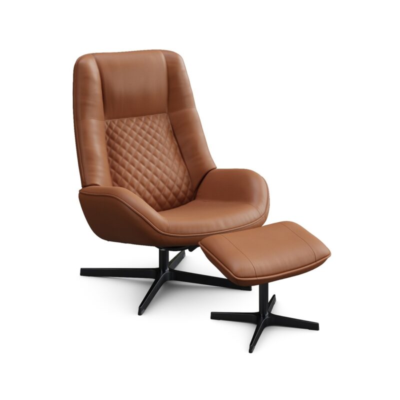 Bordeaux tuoli ja rahi, kokonahka