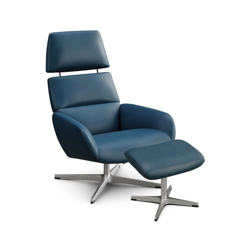 Ergo Plus tuoli ja rahi, kokonahka