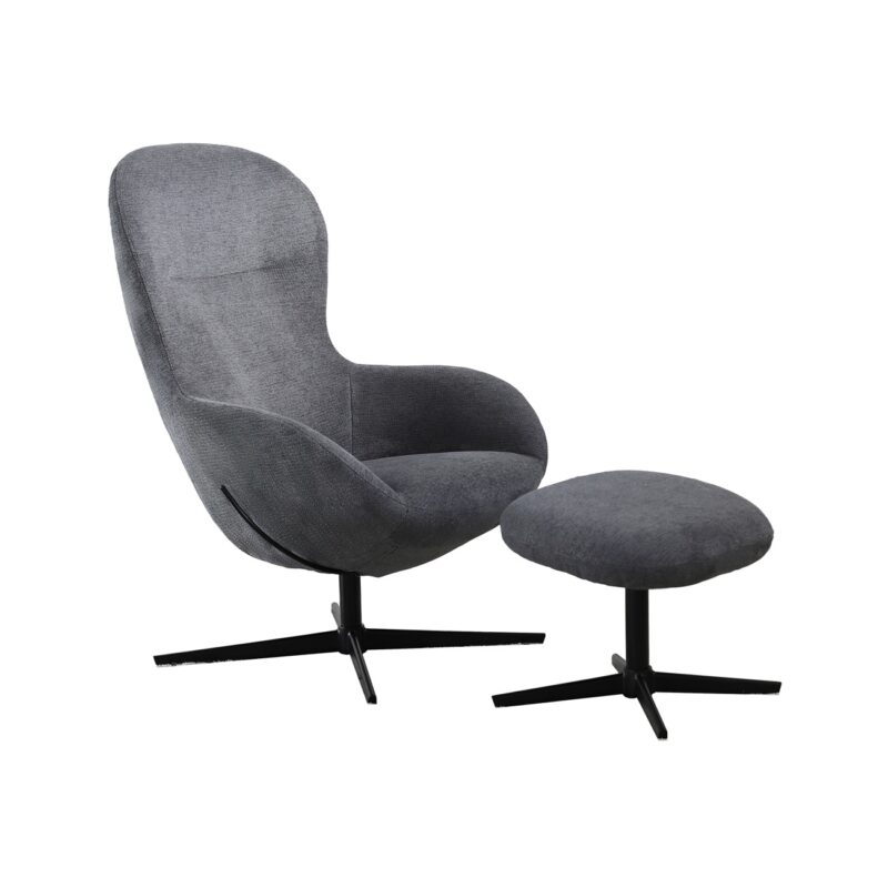 Orion High Back tuoli ja rahi, kangas