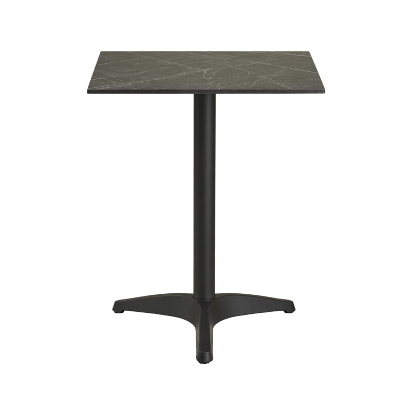 Bistro pöytä 60x60 cm, tummanharmaa/musta