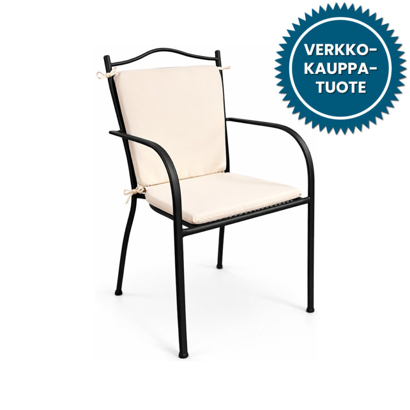 Glimminge käsinojatuoli, musta