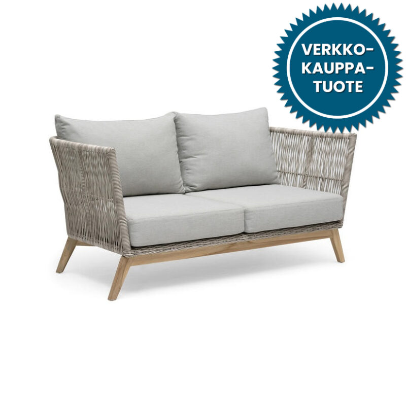 Himmelsnäs 2-istuttava sohva, beige/tiikki