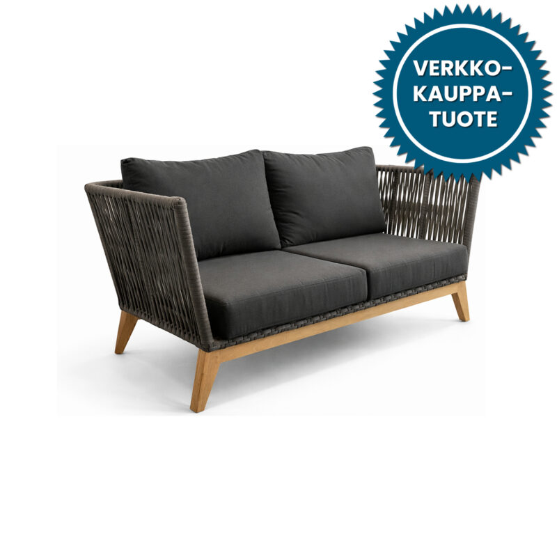 Himmelsnäs 2-istuttava sohva, harmaa/tiikki