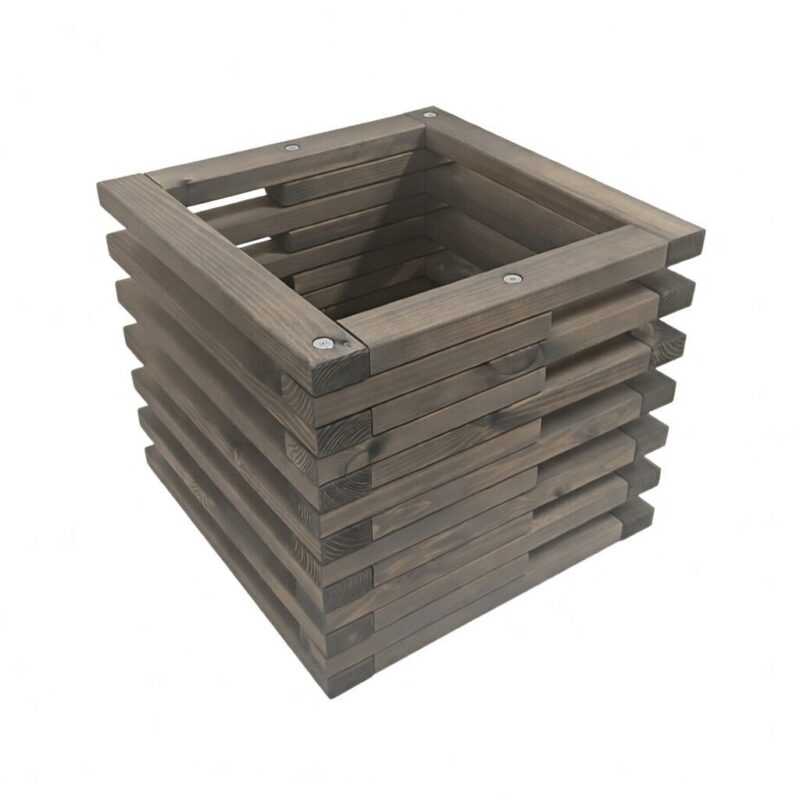 EcoFurn kukka- ja valokehikko, mänty harmaa öljytty