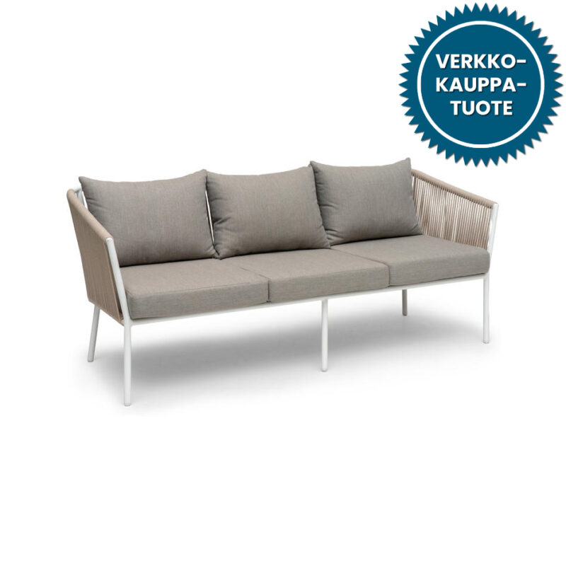 Lersund sohva, harmaa/beige/valkoinen